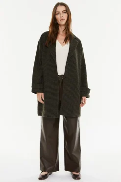 System Action Abrico cuadros^Mujer Abrigos