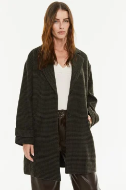 System Action Abrico cuadros^Mujer Abrigos