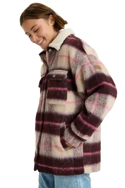 Roxy Abrigo a cuadros estilo camisa^Mujer Chaquetas|Camisas Y Blusas