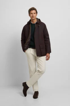 Silbon Abrigo cl&aacute;sico encerado^Hombre Abrigos