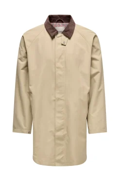 Only & Sons Abrigo con cuello pana^Hombre Abrigos