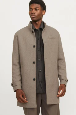 Jack & Jones Abrigo corto de lana con cuello alto^Hombre Abrigos