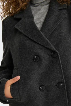 Only Abrigo corto de pa&ntilde;o^Mujer Chaquetas|Basic Bar