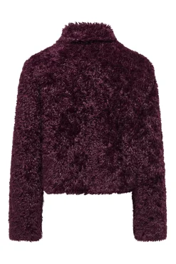 Only Abrigo corto efecto pelo^Mujer Abrigos