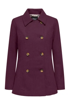 Only Abrigo corto pa&ntilde;o^Mujer Abrigos