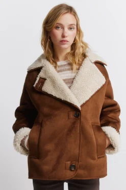 Springfield Abrigo cuello borreguito^Mujer Abrigos