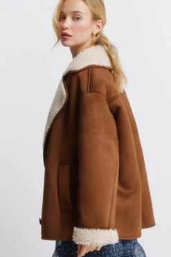 Springfield Abrigo cuello borreguito^Mujer Abrigos