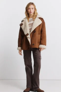 Springfield Abrigo cuello borreguito^Mujer Abrigos