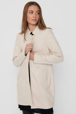 Only Abrigo de ante estilo levita^Mujer Abrigos
