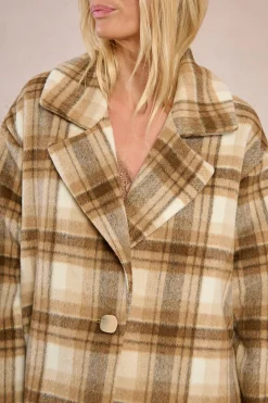 Molly Bracken Abrigo de manga larga con cuello solapa^Mujer Abrigos