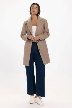 JDY Abrigo de pa&ntilde;o^Mujer Abrigos