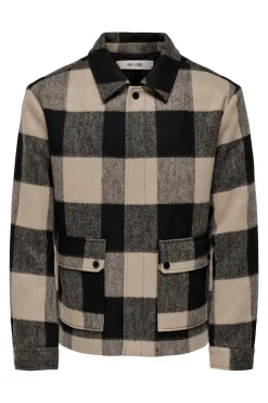 Only & Sons Abrigo de pa&ntilde;o corto^Hombre Abrigos