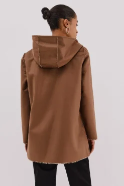 Cortefiel Abrigo efecto doble faz reversible^Mujer Abrigos