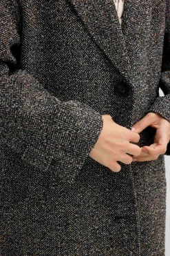 Inside Abrigo espiga hombro ca&iacute;do^Mujer Abrigos