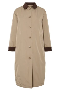 Pieces Abrigo gabardina detalle cuello puños^Mujer Gabardinas|Abrigos