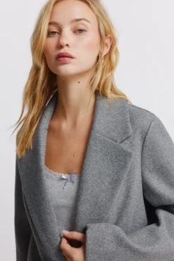 Springfield Abrigo largo bolsillos diagonales^Mujer Abrigos