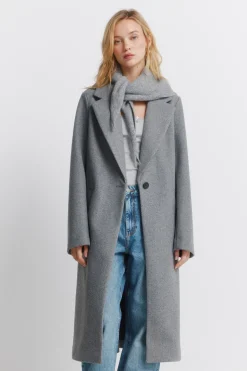 Springfield Abrigo largo bolsillos diagonales^Mujer Abrigos