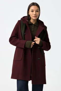 Tiffosi Abrigo Largo con Capucha^Mujer Abrigos