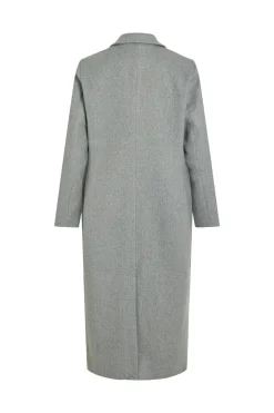 Vila Abrigo largo de pa&ntilde;o con solapas^Mujer Abrigos