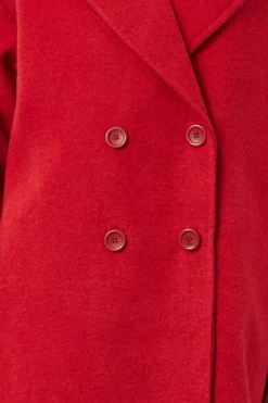 Trendyol Abrigo largo oversize de lana^Mujer Abrigos