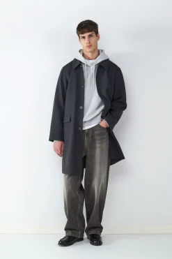 Balmohk Abrigo largo pa&ntilde;o^Hombre Abrigos