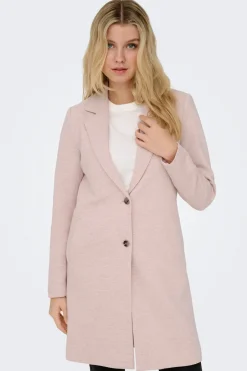 Only Abrigo midi de pa&ntilde;o^Mujer Abrigos