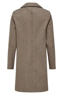 Only Abrigo midi de pa&ntilde;o^Mujer Abrigos