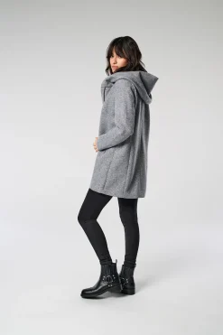 Only Abrigo midi de pa&ntilde;o^Mujer Abrigos