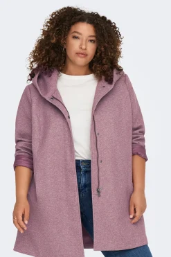 Only Carmakoma Abrigo midi de pa&ntilde;o talla grande^Mujer Abrigos