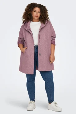 Only Carmakoma Abrigo midi de pa&ntilde;o talla grande^Mujer Abrigos