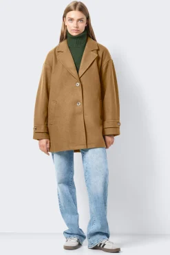 Noisy May Abrigo pa&ntilde;o solapas detalle mangas^Mujer Abrigos