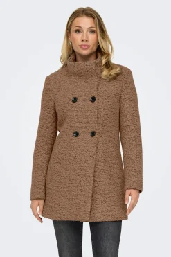 Only Abrigo teddy midi^Mujer Chaquetas