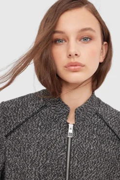 Inside Abrigo Textura Con Cremallera^Mujer Abrigos