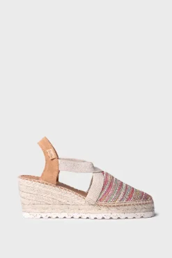 Toni Pons Alpargata de cu&ntilde;a media en rafia multicolor^Mujer Sandalias