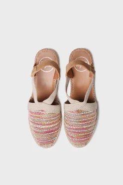 Toni Pons Alpargata de cu&ntilde;a media en rafia multicolor^Mujer Sandalias