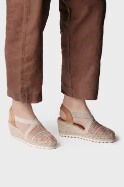 Toni Pons Alpargata de cu&ntilde;a media en rafia multicolor^Mujer Sandalias