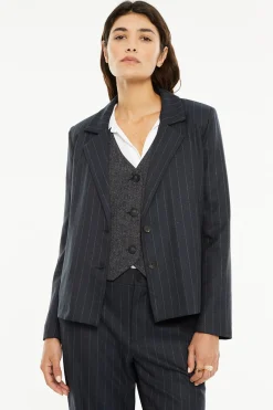 System Action Americana raya diplom&aacute;tica^Mujer Chaquetas|Total Look