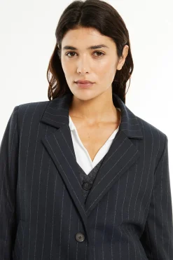 System Action Americana raya diplom&aacute;tica^Mujer Chaquetas|Total Look