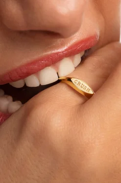 Singularu Anillo Crush Baño Oro^Mujer Bisutería