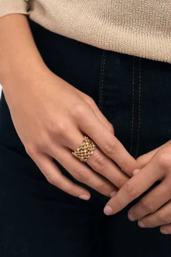 Singularu Anillo Mini Bomb Enamel Acer Oro^Mujer Bisutería