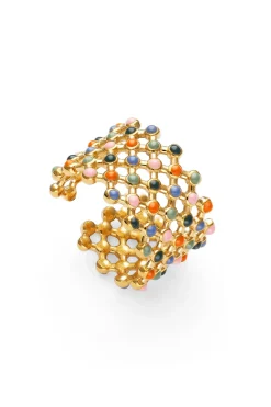 Singularu Anillo Mini Bomb Enamel Acer Oro^Mujer Bisutería