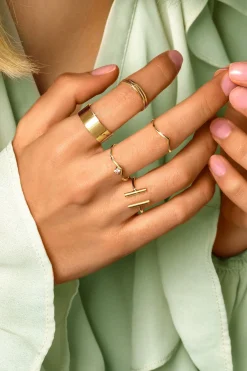 Singularu Anillo Sticks Oro^Mujer Bisutería