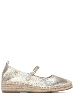 XTI Bailarina Alpargata Acabado Metalizado^Mujer Bailarinas