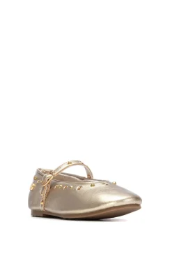 XTI Kids Bailarina metalizada hebilla^Niños Zapatos