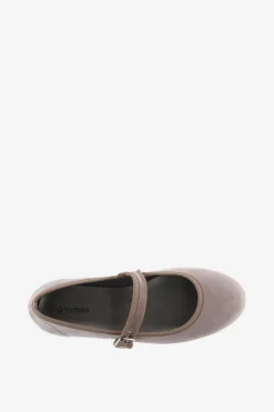 Victoria Kids Bailarinas de ni&ntilde;a de terciopelo con ribete al tono y cierre de hebilla^Niños Zapatos