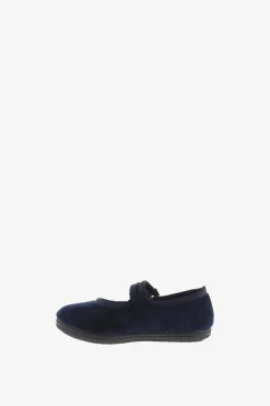 Victoria Kids Bailarinas de ni&ntilde;a de terciopelo con ribete al tono y cierre de hebilla^Niños Zapatos