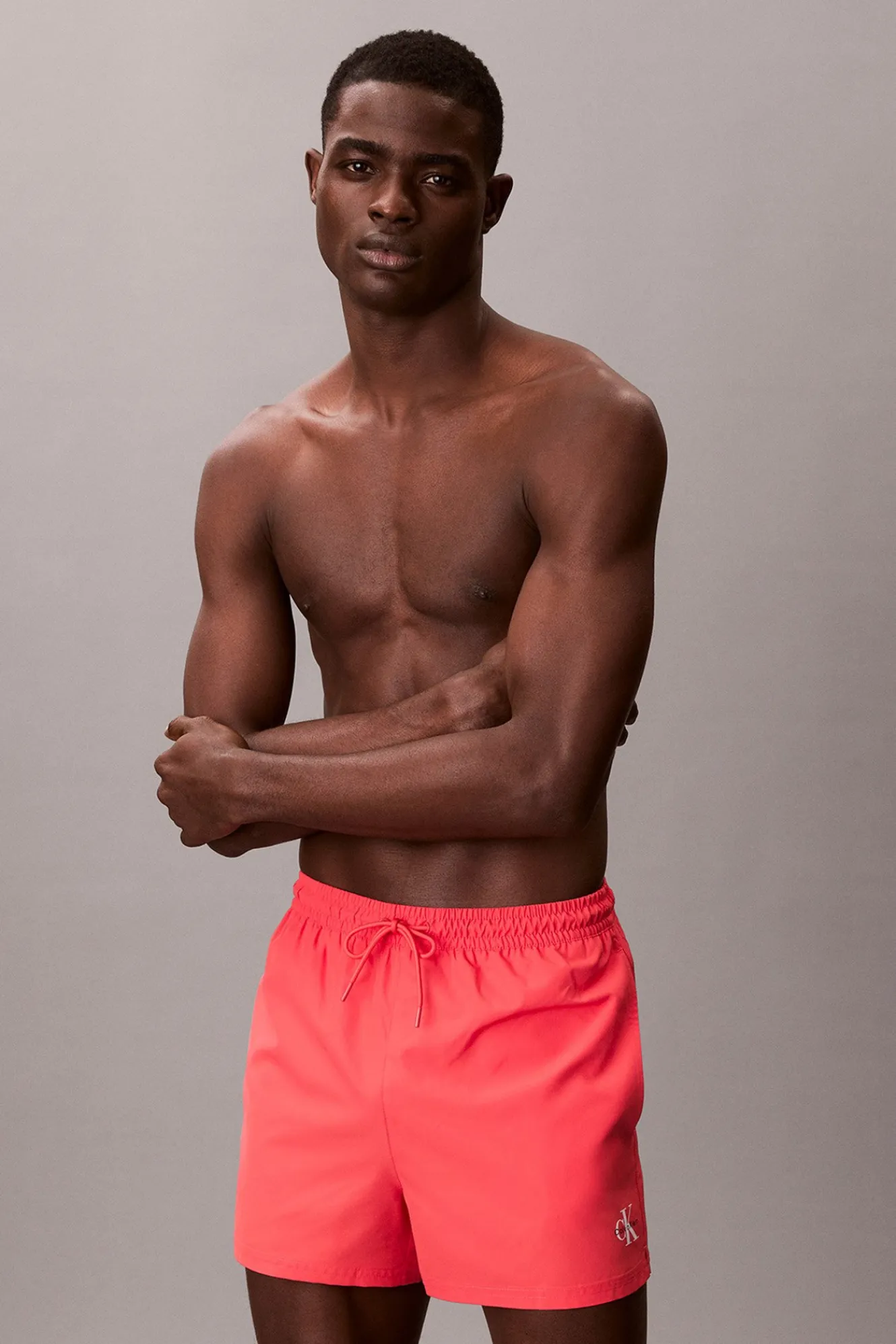 Calvin Klein Ba&ntilde;ador corto cord&oacute;n logo^Hombre Baño