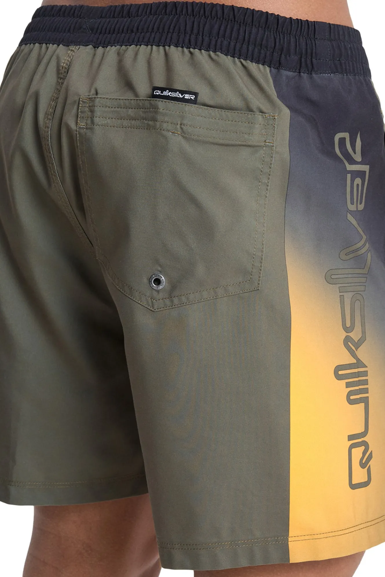 Quiksilver Ba&ntilde;ador corto logo lateral^Hombre Baño