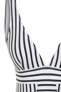 Trendyol Ba&ntilde;ador de rayas escote en V^Mujer Baño