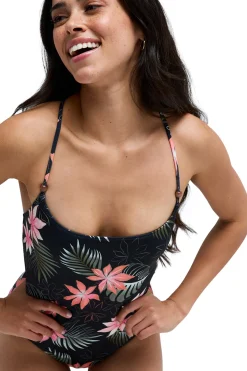 Roxy Ba&ntilde;ador estampado flores tropical^Mujer Baño